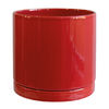 Vignette image Kit • Sublime // Pot Cylindrique & Soucoupe Rouge Ø20