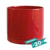 Vignette image Kit • Sublime // Pot Cylindrique & Soucoupe Rouge Ø20