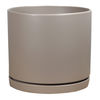 Vignette image Kit • Sublime // Pot Cylindrique & Soucoupe Taupe Ø20