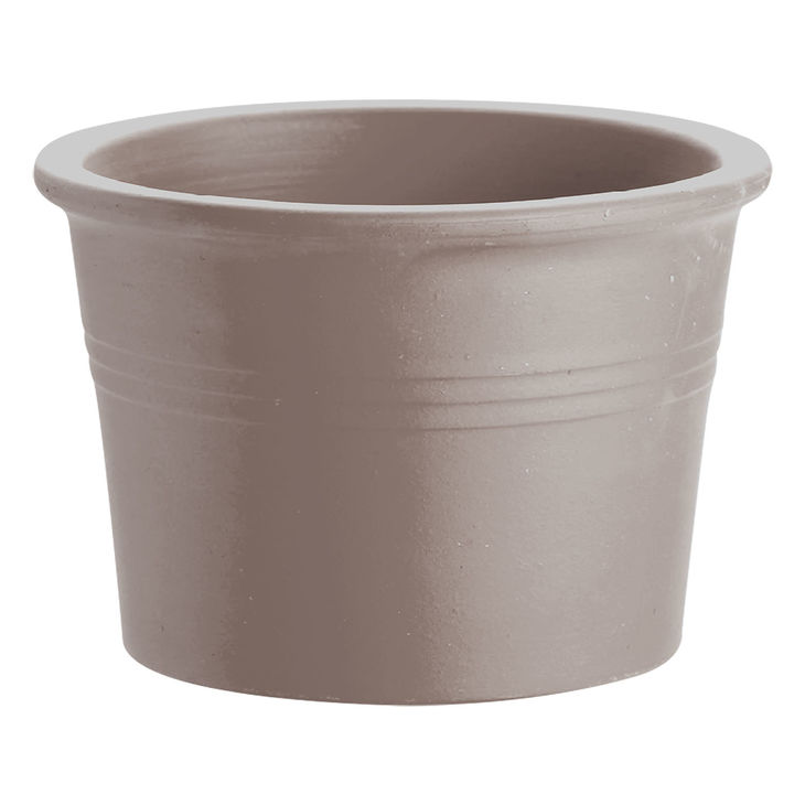 Greige • Pot Cylindrique Rebord Ø22