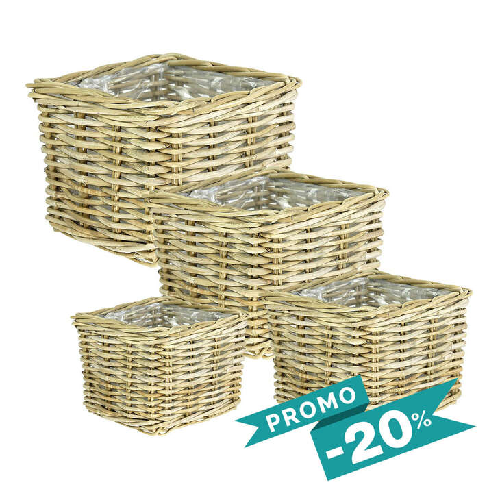 Acheter Set • Buku // Cache-pots Cubes Naturel : 