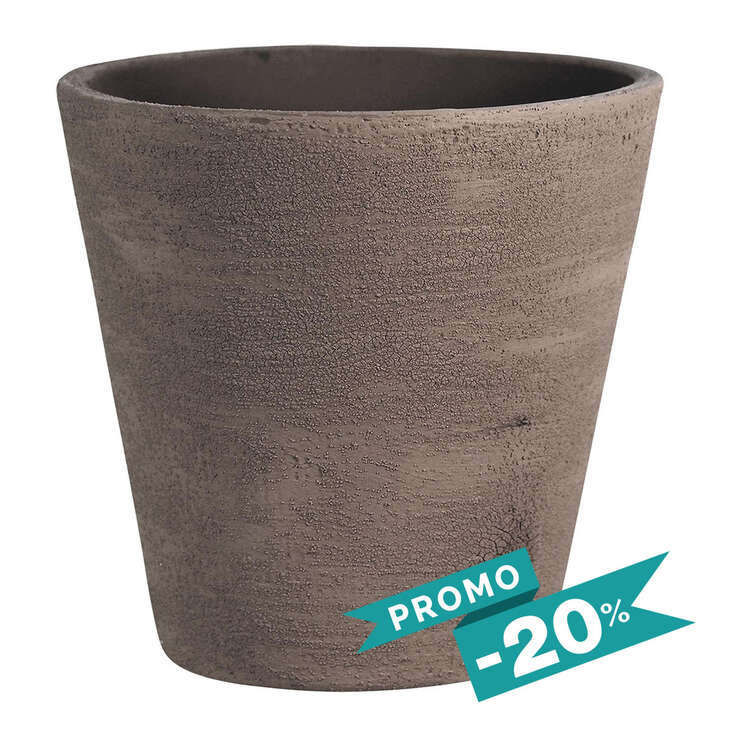 Gaia • Cache-pot Conique Chocolat Ø8