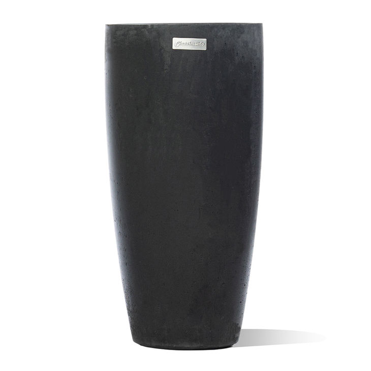 Vase Egg Anthracite Ø30 H60