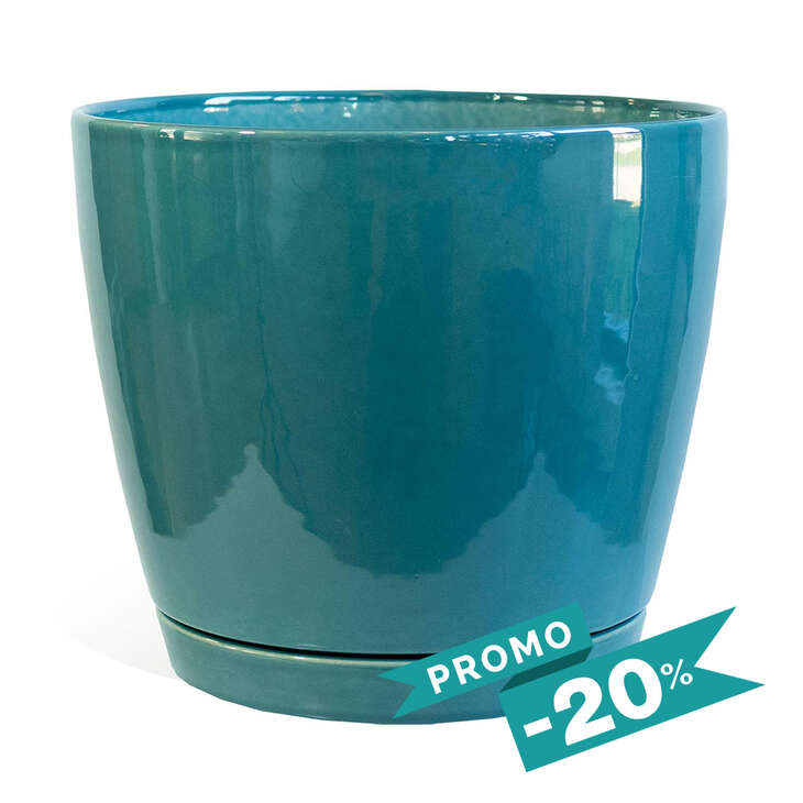 Kit • Sublime // Pot Egg & Soucoupe Emeraude Ø20