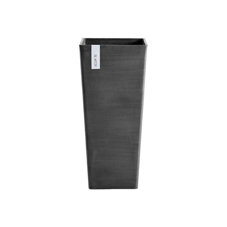 Acheter Rotterdam • Pot Cube Haut Anthracite L32 H70 : 
