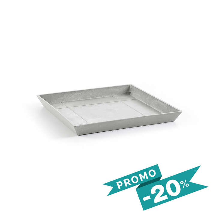 Ecopots • Soucoupe Carré Blanc L43