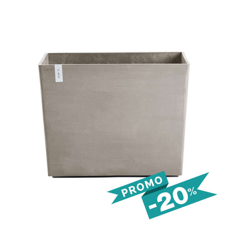 Paris • Jardinière Taupe L85 (Roulettes incluses)